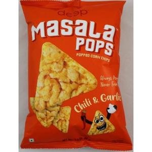 Deep Masala Pops - Chilli & Garlic (2.8 OZ-80 GM)