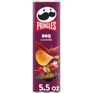 Pringles Potato Crisps Chips, BBQ, 5.5 oz