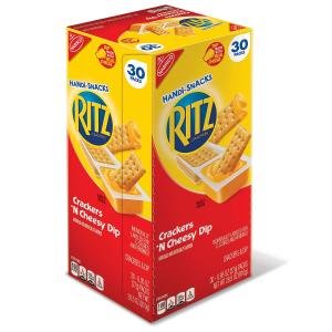 Nabisco Handi-snacks Ritz Crackers N Cheesy Dip (95 Oz., 30 Pks.)