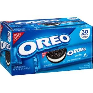 Nabisco Oreo Chocolate Sandwich Cookies (2.4 Oz. Ea., 30 Pk.)