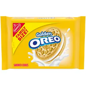OREO Golden Sandwich Cookies, Family Size, 19.1 oz Packs
