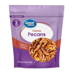 Great Value Pecan Halves, 8 oz With New Look