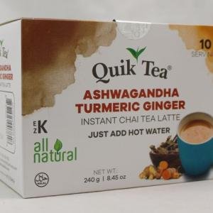 Quik Tea Ashwagandha Turmeric Ginger Chai - 8.5 OZ